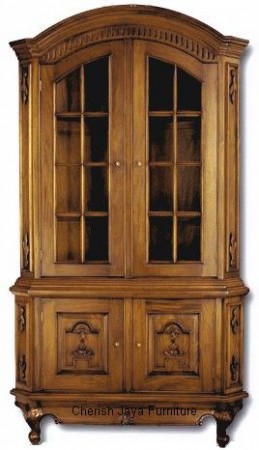 Code: BO 208-M Name: Corner Cabinet 2 Drawers Size: W=110 x D=602 x H=223 cm Wood: Solid Mahogany wood.﻿